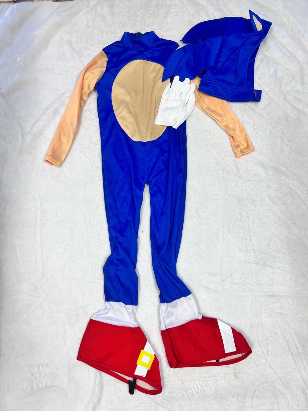 Kids Sonic Superhero Costume with Red Shoe Covers